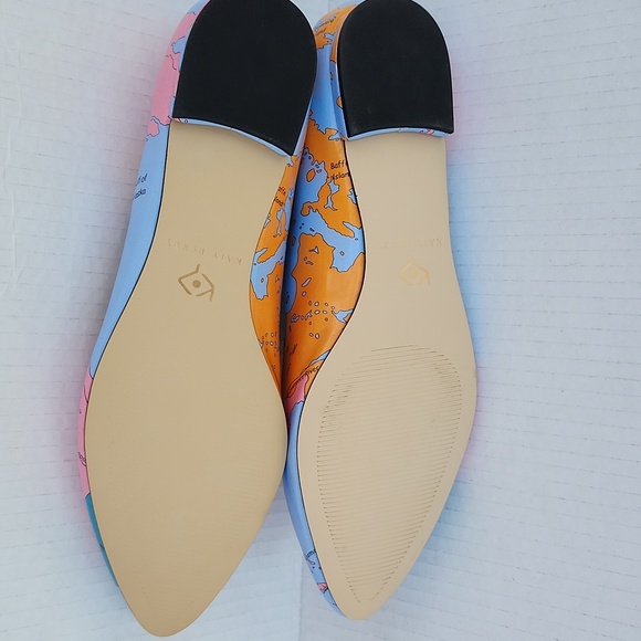 NWOT KATY PERRY THE SISTER MAP PRINT FLATS - Picture 8 of 9